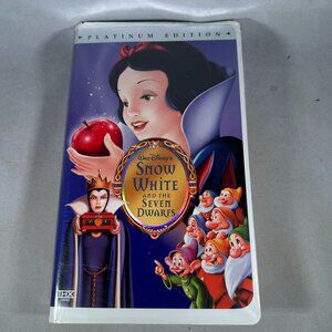 Snow White And The Seven Dwarfs VHS Platinum Edition Walt Disney 2001 G